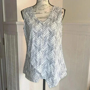 Aventura Organic Cotton Fair Trade Certified Tank Top w/ diagonal cut, medium